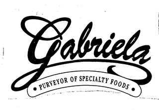 GABRIELA PURVEYOR OF SPECIALTY FOODS logo