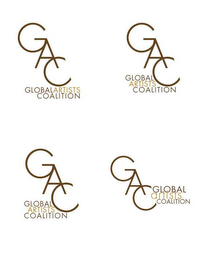 GAC GLOBAL ARTISTS COALITION logo