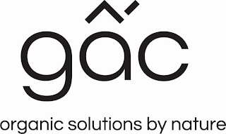 GAC ORGANIC SOLUTIONS BY NATURE logo