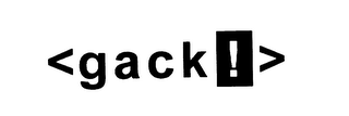 GACK! logo