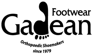 GADEAN FOOTWEAR ORTHOPAEDIC SHOEMAKERS SINCE 1979 logo