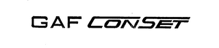 GAF CONSET logo