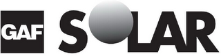GAF SOLAR logo