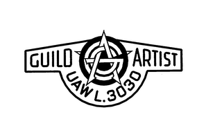 GAG GUILD ARTIST UAW L.3030 logo