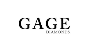 GAGE DIAMONDS logo