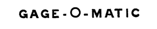 GAGE-O-MATIC logo