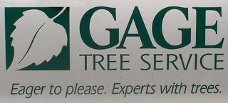 GAGE TREE SERVICE EAGER TO PLEASE. EXPERTS WITH TREES. logo