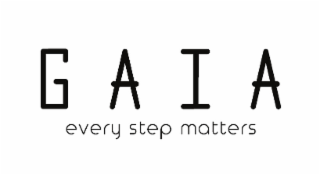 GAIA EVERY STEP MATTERS logo