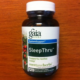 GAIA HERBS SYSTEM SUPPORT SLEEP THRU SUPPORTS RESTFUL SLEEP MEETYOURHERBS logo