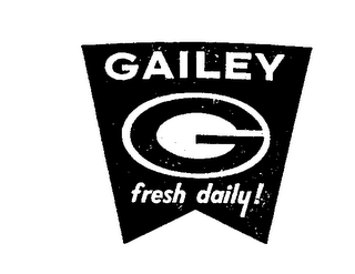 GAILEY FRESH DAILY! G logo