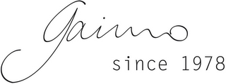 GAIMO SINCE 1978 logo