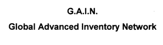 G.A.I.N. GLOBAL ADVANCED INVENTORY NETWORK logo
