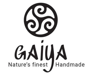 GAIYA NATURE'S FINEST HANDMADE logo