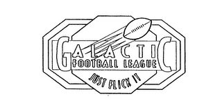 GALACTIC FOOTBALL LEAGUE JUST FLICK IT logo