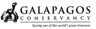 GALAPAGOS CONSERVANCY SAVING ONE OF THE WORLD'S GREAT TREASURES logo