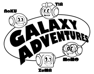 GALAXY ADVENTURES NOKU MOMO TIA ZUMA logo