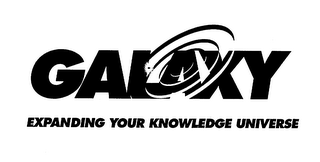 GALAXY OR THE GALAXY SYSTEM GALAXY EXPANDING YOUR KNOWLEDGE UNIVERSE logo