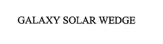 GALAXY SOLAR WEDGE logo