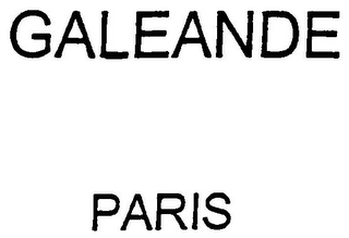 GALEANDE PARIS logo