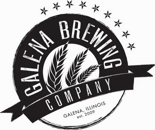 GALENA BREWING COMPANY GALENA, ILLINOIS EST. 2009 logo