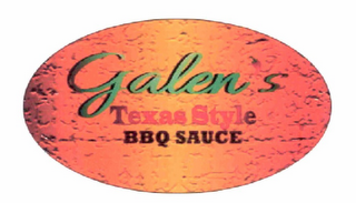 GALEN'S TEXAS STYLE BBQ SAUCE logo