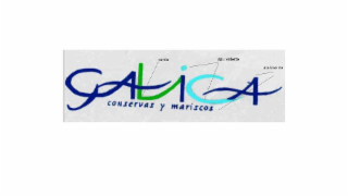 GALICA CONSERVAS Y MARISCOS VERDE AZUL CELESTE AZUL MARINO logo