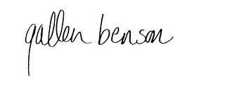 GALLEN BENSON logo