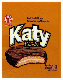 GALLETAS PUIG DESDE 1911 GALLETAS RELLENAS CUBIERTAS CON CHOCOLATE KATY VAINILLA logo