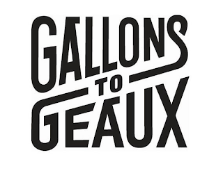 GALLONS TO GEAUX logo