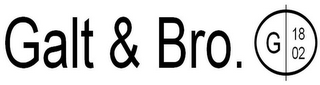 GALT & BRO. G 18 02 logo