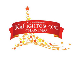 GALT HOUSE HOTEL'S KALIGHTOSCOPE CHRISTMAS logo
