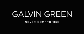 GALVIN GREEN NEVER COMPROMISE logo