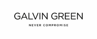 GALVIN GREEN NEVER COMPROMISE logo