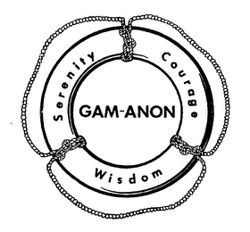 GAM-ANON SERENITY COURAGE WISDOM logo