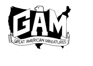 GAM GREAT AMERICAN MINIATURES logo