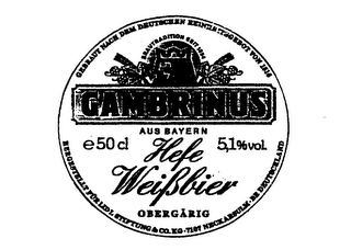 GAMBRINUS logo