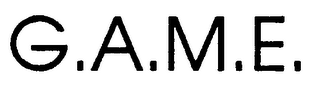 G.A.M.E. logo