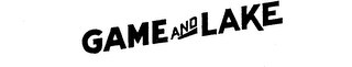 GAME AND LAKE logo