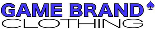 GAME BRAND CLOTHING logo
