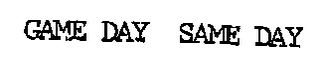 GAME DAY SAME DAY logo