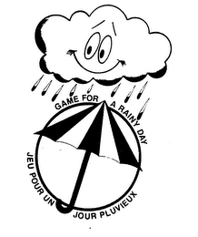 GAME FOR A RAINY DAY JEU POUR UN SOUR PLUVIEUX logo