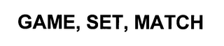 GAME, SET, MATCH logo