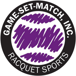 GAME-SET-MATCH, INC. RACQUET SPORTS logo