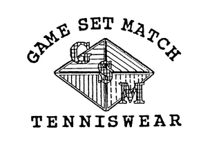 GAME SET MATCH TENNISWEAR GSM logo