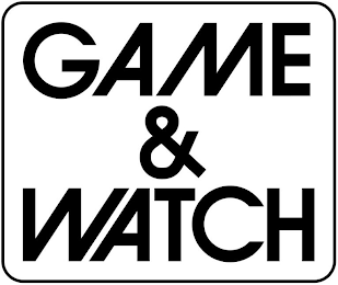 GAME & WATCH logo