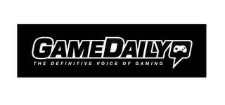 GAMEDAILY THE DEFINITIVE VOICE OF GAMING logo