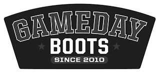 GAMEDAY BOOTS SINCE 2010 logo
