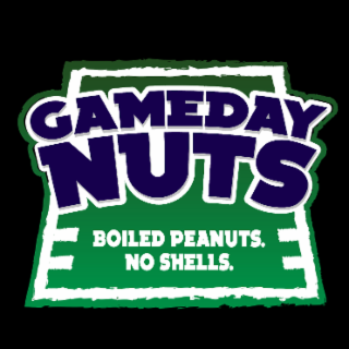 GAMEDAY NUTS BOILED PEANUTS. NO SHELLS. logo