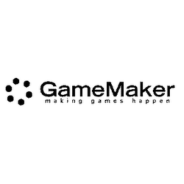 GAMEMAKER MAKING GAMES HAPPEN logo