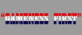 "GAMENESS FIRST" logo